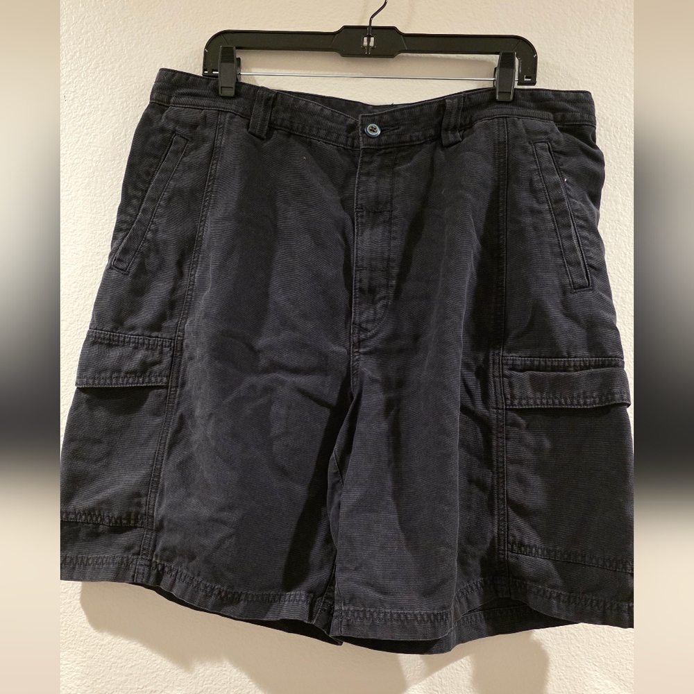 Tommy Bahama Charcoal Cargo Shorts